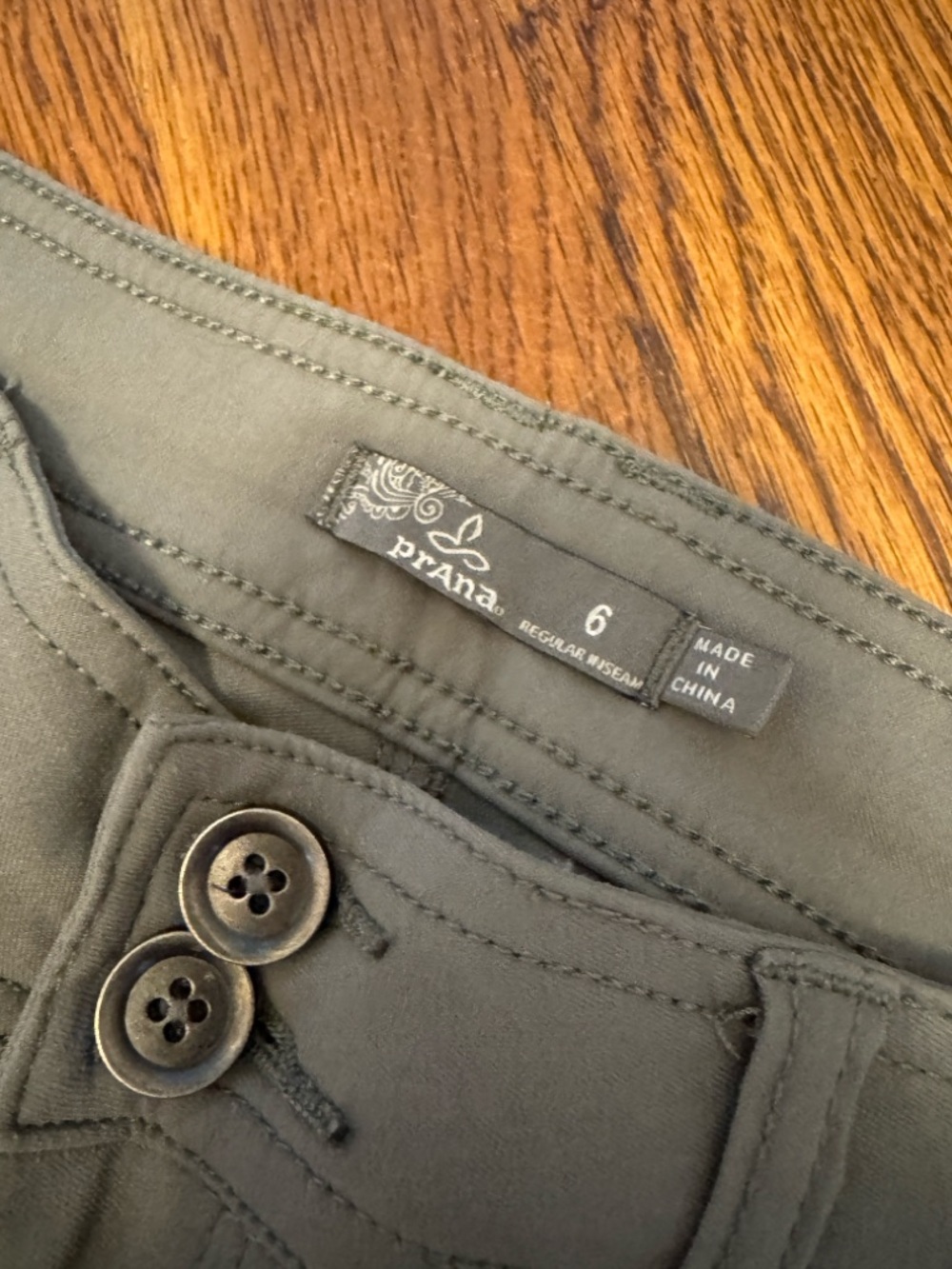 Prana Halle Women’s Olive Green Straight-Leg Outdoor Pants - Picture 4 of 4